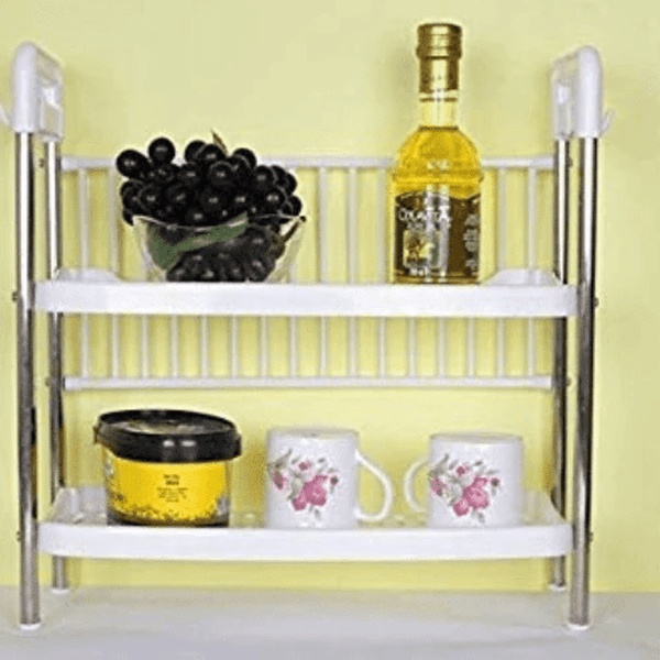 Perfect Dealz 2-Tier Space-Saving Kitchen Storage Rack