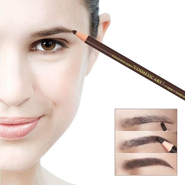 Soft Coloured Cosmetic Art Eyebrow Pencil being applied to enhance eyebrow shape and definition.