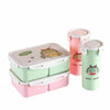 Cartoon Design Plastic Bento Lunch Box with Water Bottle image 3