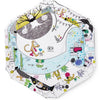 Baby Educational Playmat showcasing colorful designs for sensory learning and play.