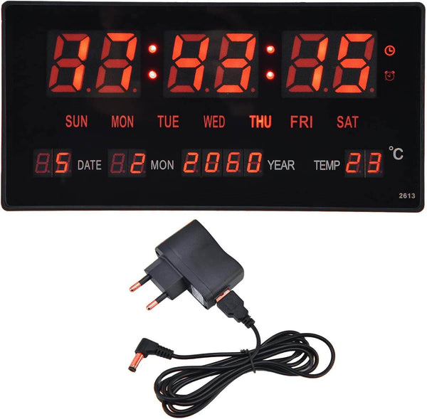 Perfect Dealz LED Digital Wall Calendar Clock Medium