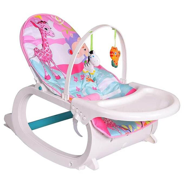Perfect Dealz Portable Baby Rocker with Feeding Tray
