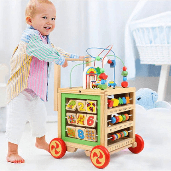 Kids Wooden Educational Walker image 0
