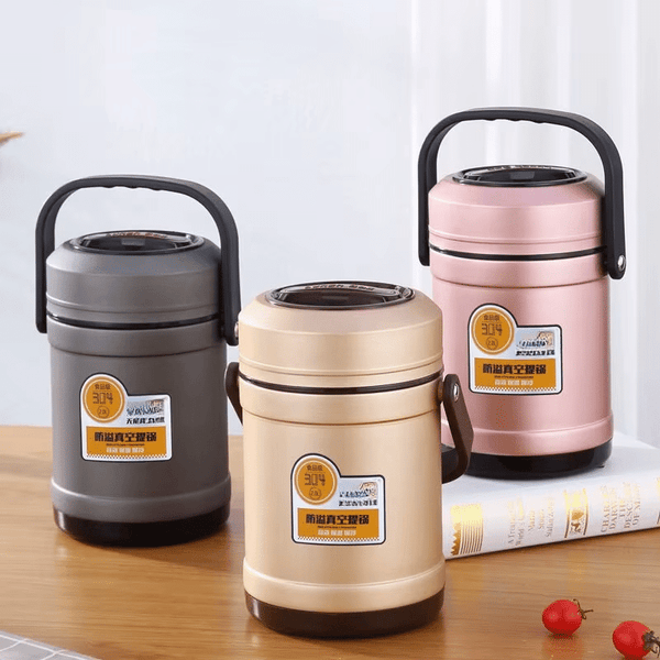 Perfect Dealz Vacuum Insulated Thermos Lunch Bento Box 2.0L
