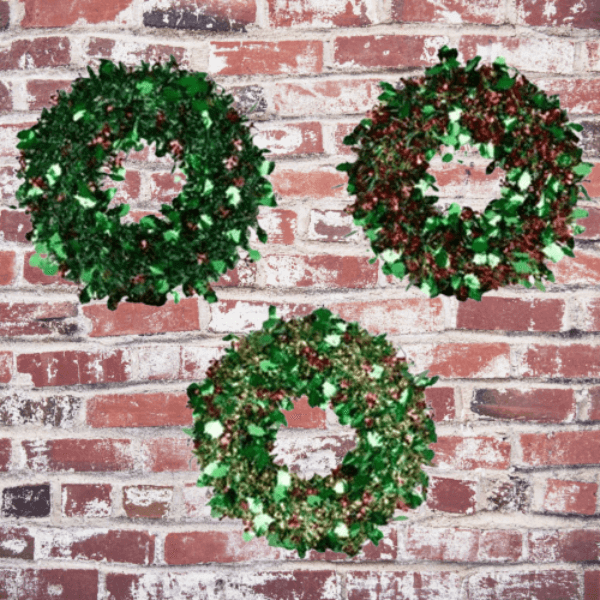 Perfect Dealz Sparkling Holiday Tinsel Wreath – 47cm