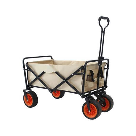 Perfect Dealz Outdoor Large Capacity Folding Wagon Truck Trolley with Tabletop