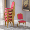 Set of 10 Stackable Banquet Chairs - Red image