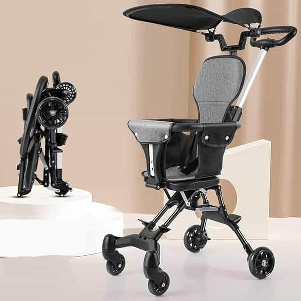 Multi-Function Foldable Baby Stroller with Adjustable Push Handle image 0