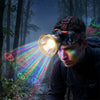 Super Bright LED Headlamp with Safety Warning Light