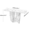 Luxury Black Faux Marble Gold Console Table dimensions showcasing sleek design and modern elegance.