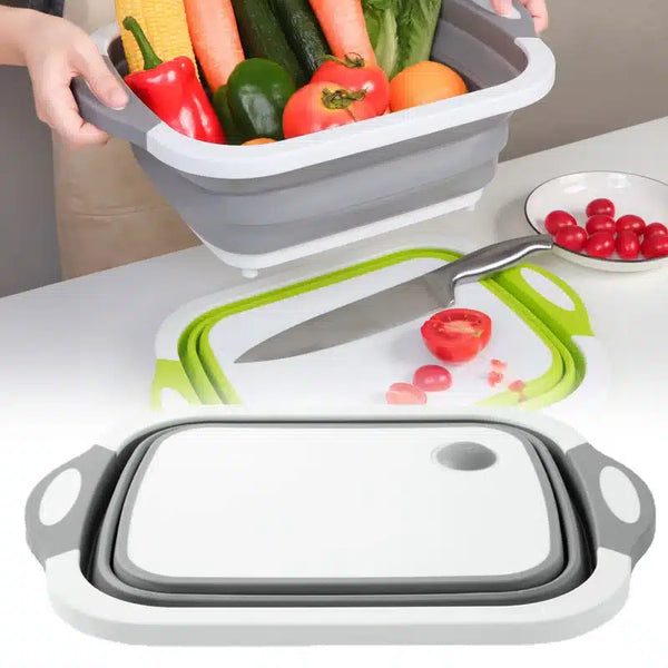 Perfect Dealz Plastic Folding Chopping Board Kitchen Washing Basket