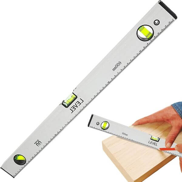 600mm Magnetic Aluminum Alloy Spirit Level Ruler image 2