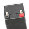 Top view of the 4V 4Ah Rechargeable Battery 20HR showcasing terminals for easy connection.