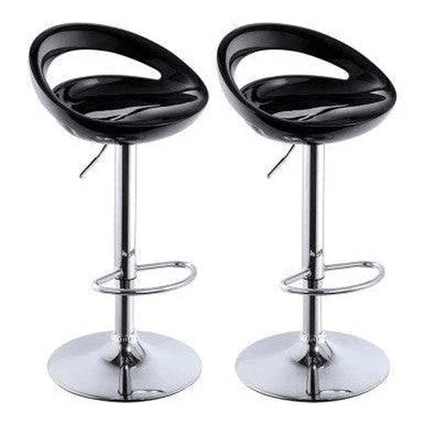Perfect Dealz Set of 5 Round Acrylic Bar Stool with Chrome Base