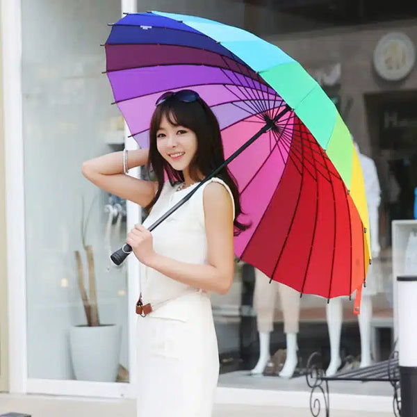 Long Handle Rainbow Umbrella image 2