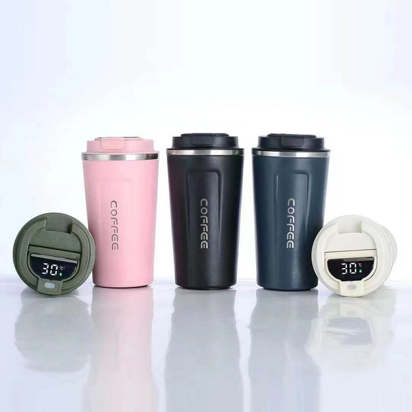 Perfect Dealz 500ml Stainless Steel Temperature Display Coffee Flask