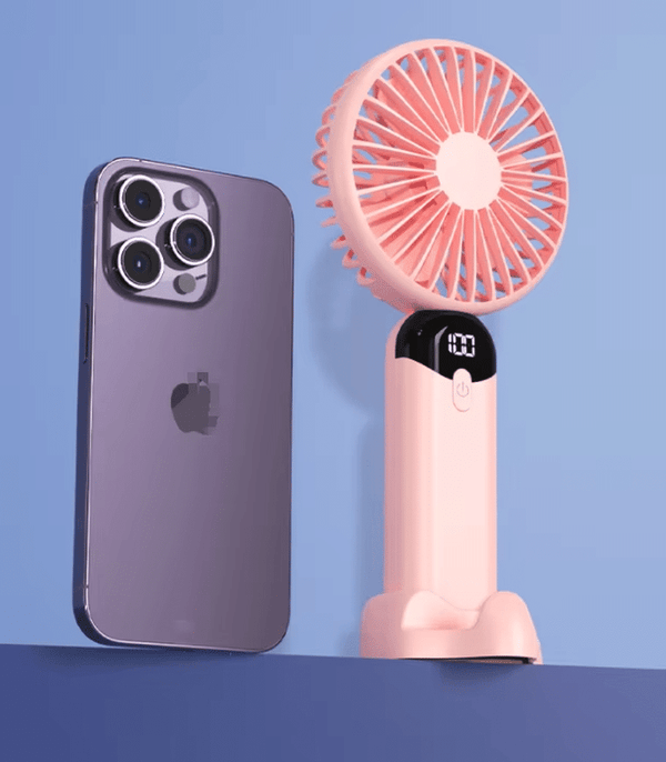 Perfect Dealz Portable Digital Display Mini Handheld Fan