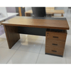 Compact Executive 3 Drawer Work Desk with spacious tabletop and built-in storage for home office.