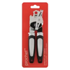 Heavy-Duty Polished Stainless Steel Manual Can Opener in packaging, showcasing the sleek design and comfortable grip.