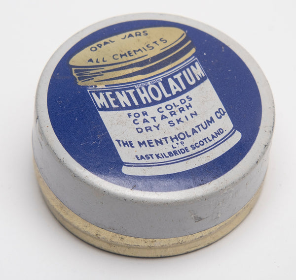 Mentholtianlan Medicated Relief Balm tin container designed for muscle and joint discomfort relief.