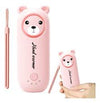 Portable 2-in-1 Electric Warmer Heater Device in pink bear design, providing convenient personal warmth.