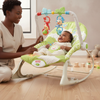 Baby Chair Design Detachable Soft Baby Rocking Chair with playful toys and reclining feature for infants.