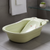 Baby Bath Tub Newborn Baby Thickened Large Tub with a cheerful design in a bathroom setting.
