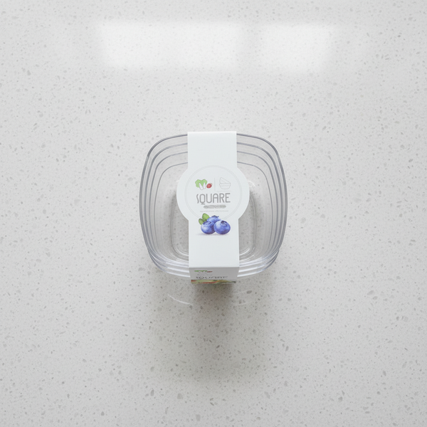 Clear Square Multi-Purpose Bowl Set