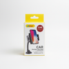 360-degree rotating multifunction car phone holder packaging with modern design and features.
