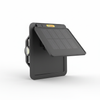 Solar Wall Light unit with integrated solar panel showcasing adjustable solar panel for optimal sunlight capture.