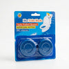 Solid Blue Disposable Bubble Toilet Cleaner packaging featuring blue toilet cleaner blocks for hygiene.