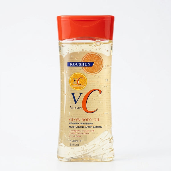 Vitamin C Body Oil Gel Skin Repair in a 200ml bottle, promoting moisture and skin repair after bathing.