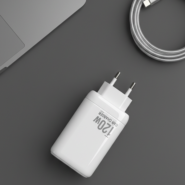 120w USB and 2x Type-C Fast Charge Adaptor
