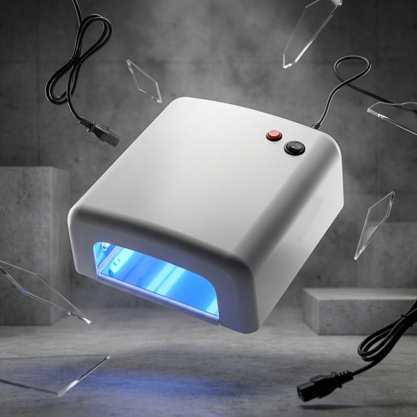 36W UV Nail Curing Lamp with a sleek white design, perfect for professional-quality at-home nail care.