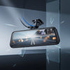 1080P Dual Lens Super Night Vision Dashcam with front and rear footage display for enhanced driving safety.