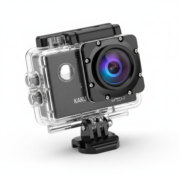 HD Waterproof Sports Camera designed for action recording and underwater adventures.
