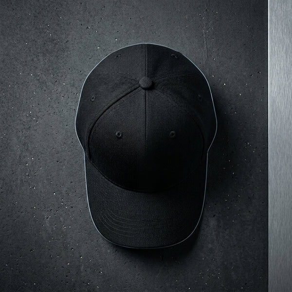 Multi-color OEM Custom Design Embroidery Baseball Cap in black, featuring an adjustable fit and breathable materials.
