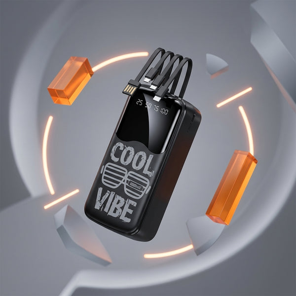 60000mAh Power Bank with Built-In Cables