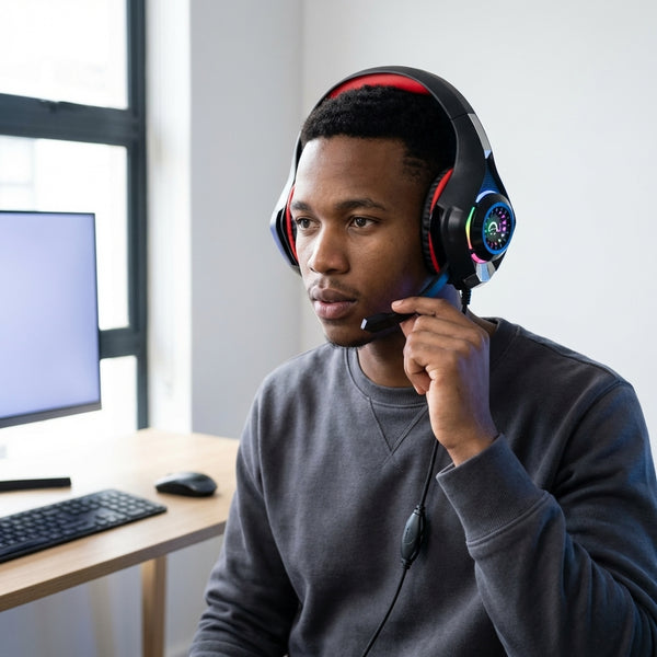 Deep Bass Stereo Gaming Headset with Microphone
