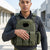 Tactical Vest Ceramic Armour Plates NIJ Level 3/4 displayed on a model in a tactical environment.