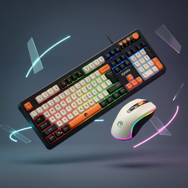 3-in-1 RGB Backlit Wired Gaming Keyboard Set
