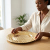 Shining Mosaic Gold Charger Plate