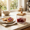 Square Acrylic Jam Jar with Lid