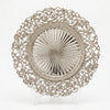 13-inch Eco-Friendly Charger Plate featuring an ornate silver design with intricate detailing for elegant table settings.