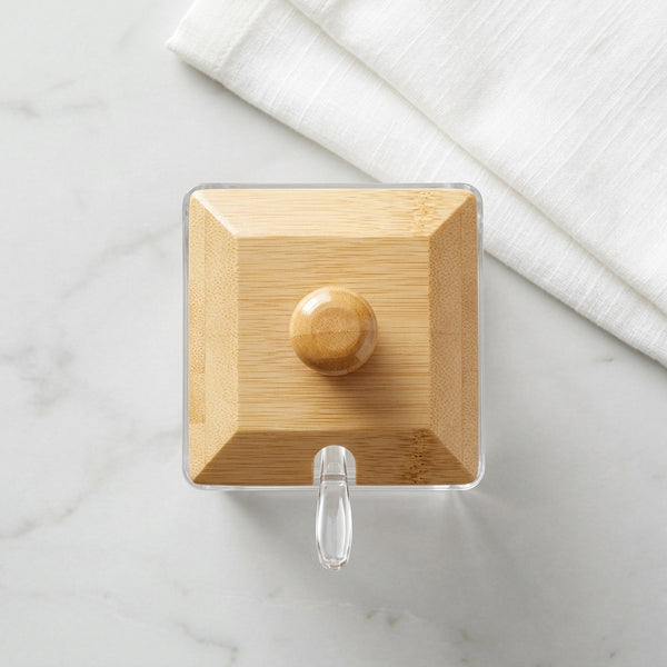 Square Acrylic Jam Jar with Lid
