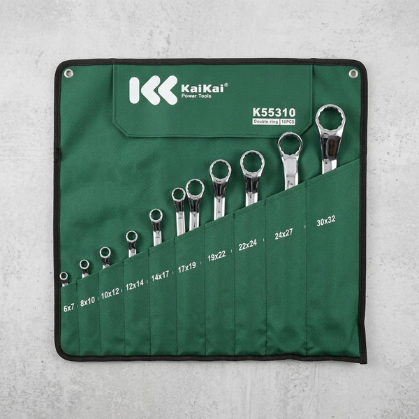 10 Piece Ratcheting Gear Wrench Set