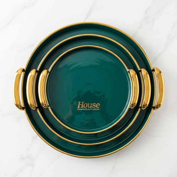 3-in-1 Round Serving Tray Set