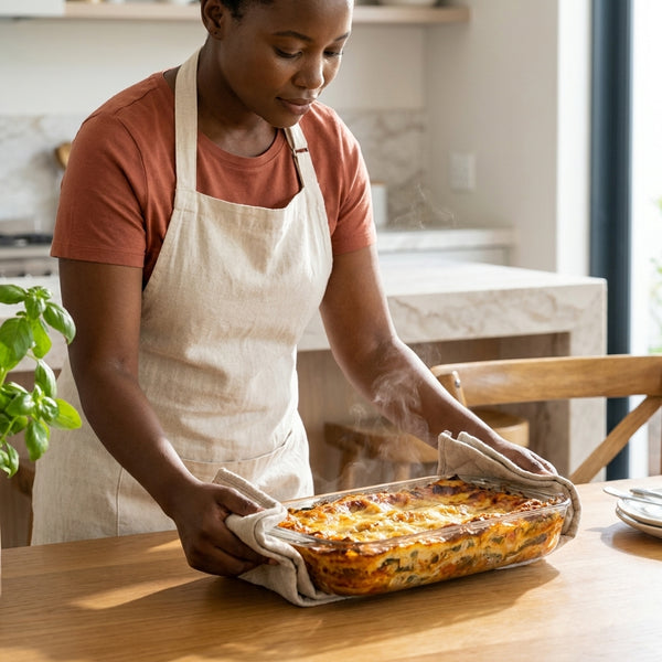 Heat Resistant Clear Oblong Glass Baking Dish
