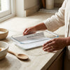 Heat Resistant Clear Oblong Glass Baking Dish