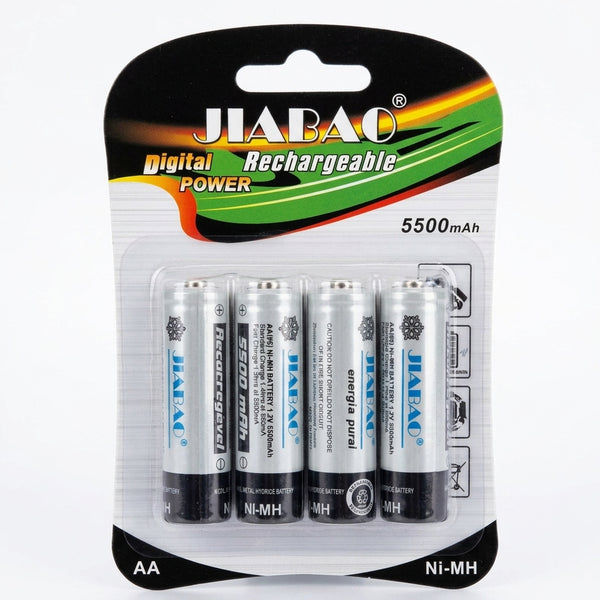 AA 5500mAh Rechargeable Ni-MH Batteries